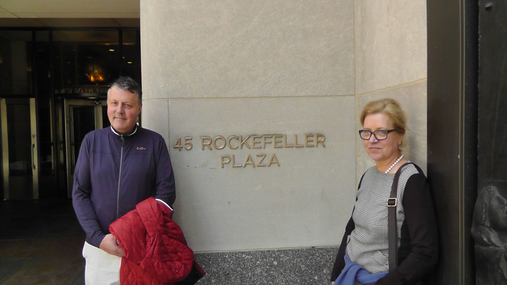 Meine Frau und ich in Manhatten